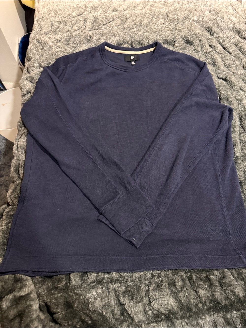 Banana Republic Men's Dark Navy Crewneck Pullover